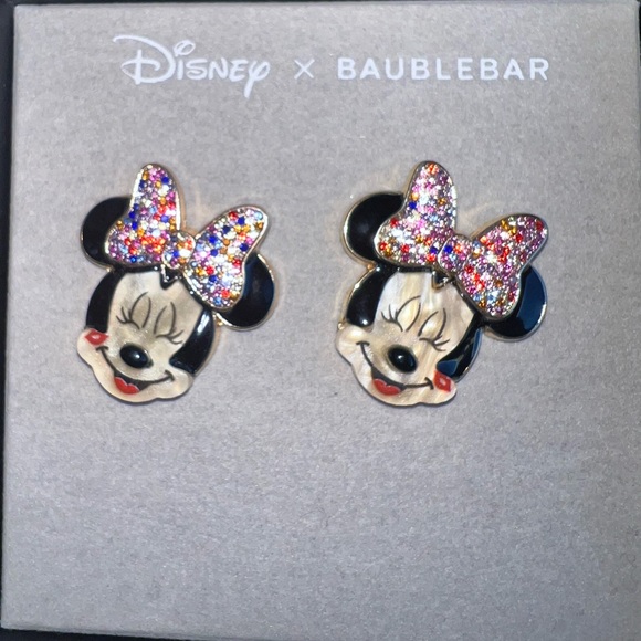 ✨New✨❤️Disney Baublebar Minnie Mouse earrings - Picture 3 of 3